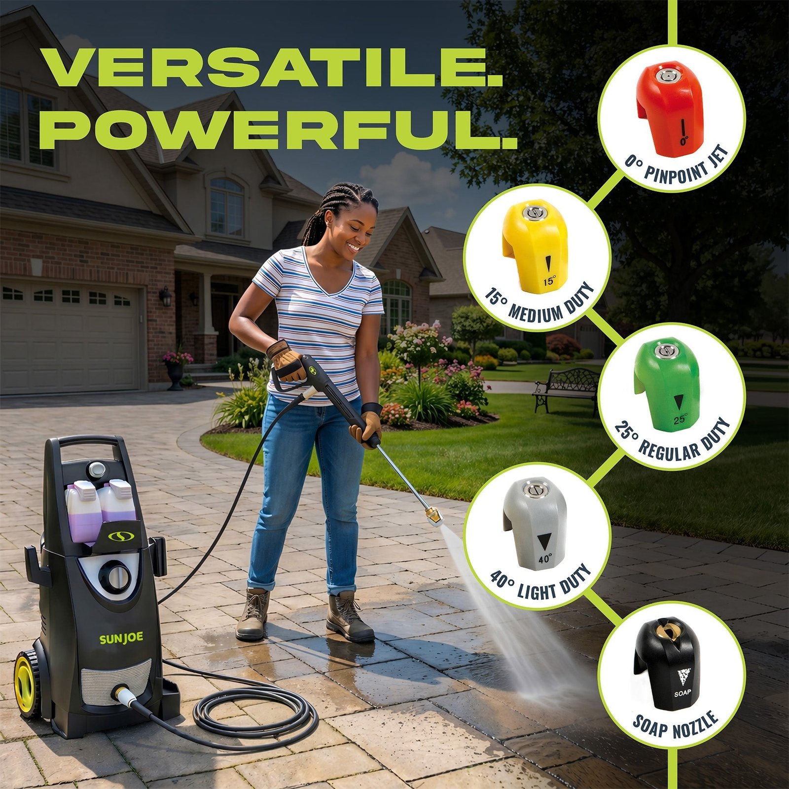 Electric Pressure Washer, Portable Power Washer with Wheels, SPX3000-PK1 - Image 3
