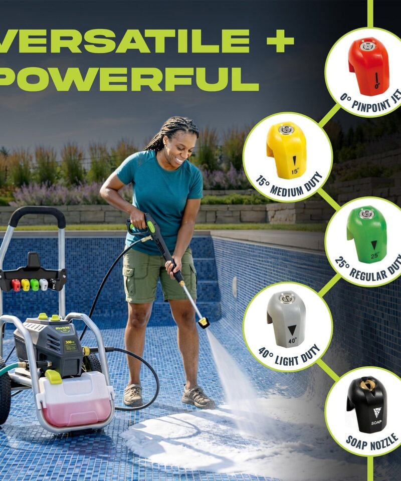 Electric Pressure Washer, Power Tool with 5 Quick Connect Tips, SPX4800 - Image 3