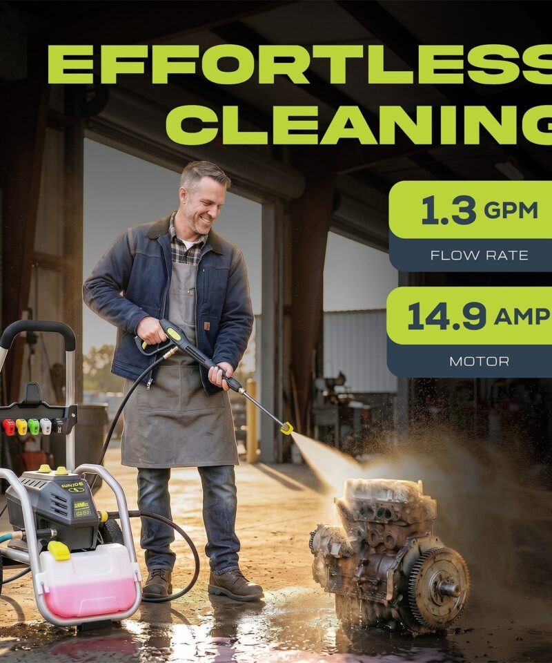 Electric Pressure Washer, Power Tool with 5 Quick Connect Tips, SPX4800 - Image 2