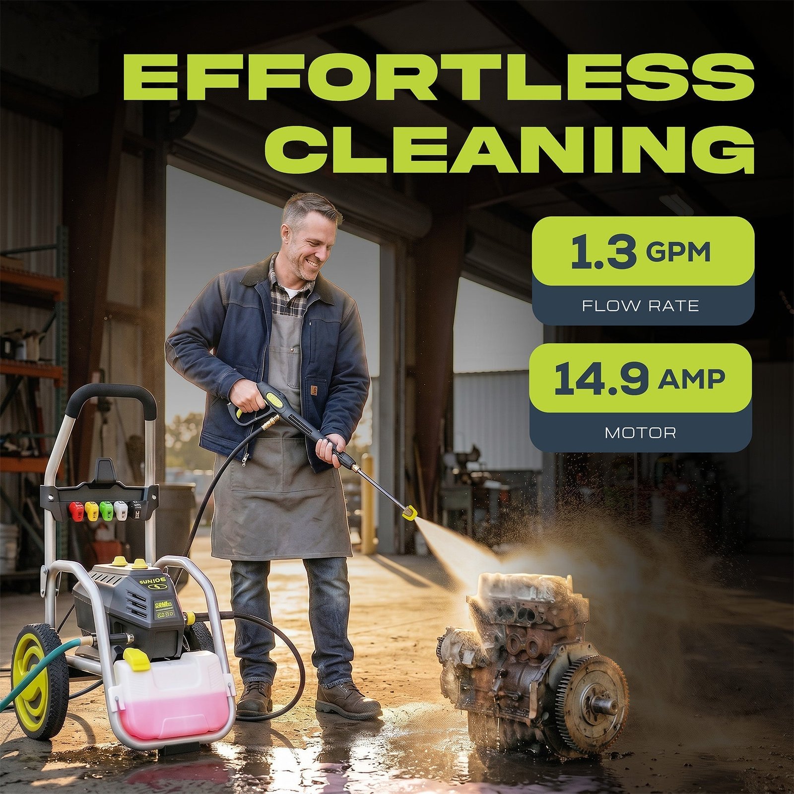 Electric Pressure Washer, Power Tool with 5 Quick Connect Tips, SPX4800 - Image 2