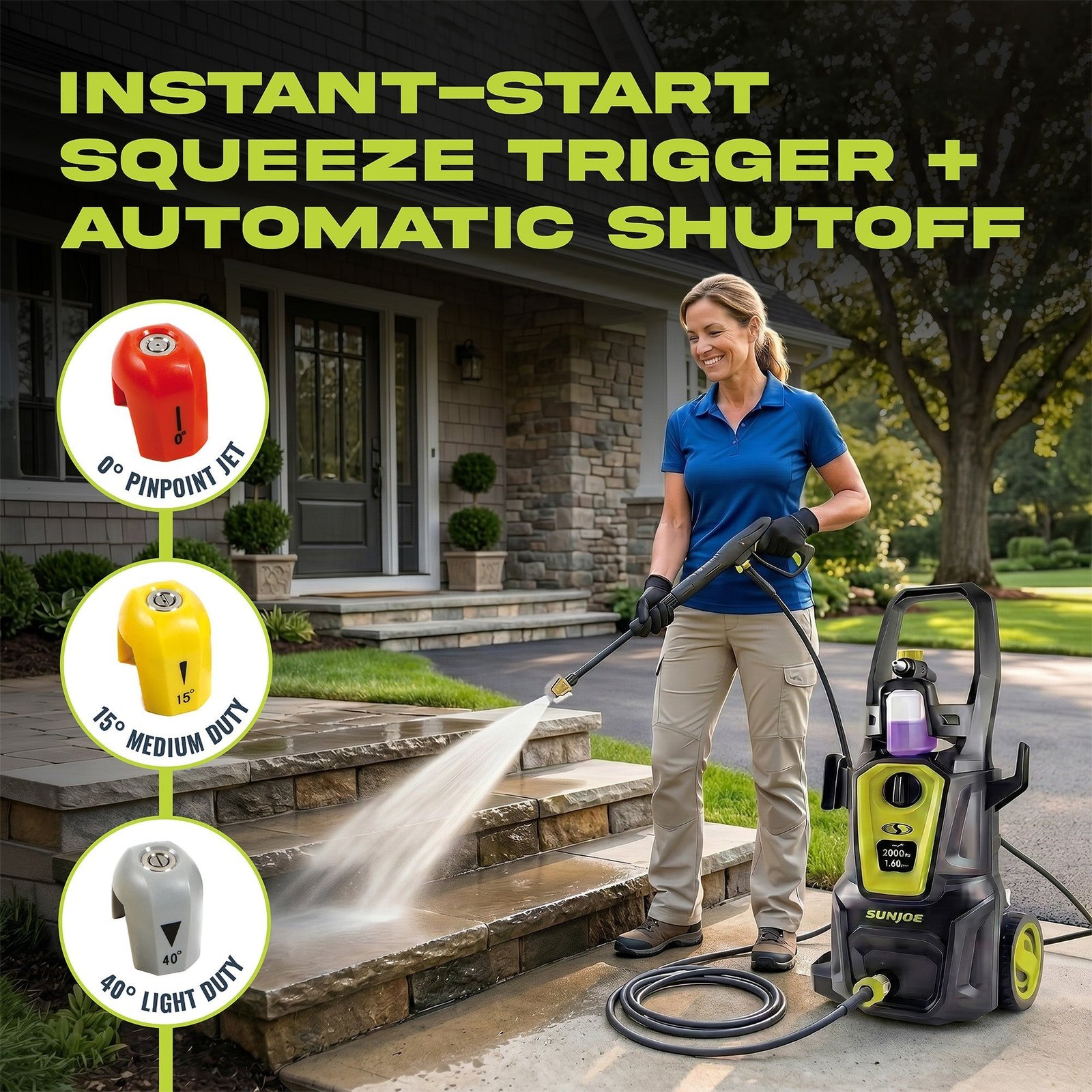Electric Pressure Washer w/ Extension Wand, SPX2680-MAX, PWMA Certified - Image 3