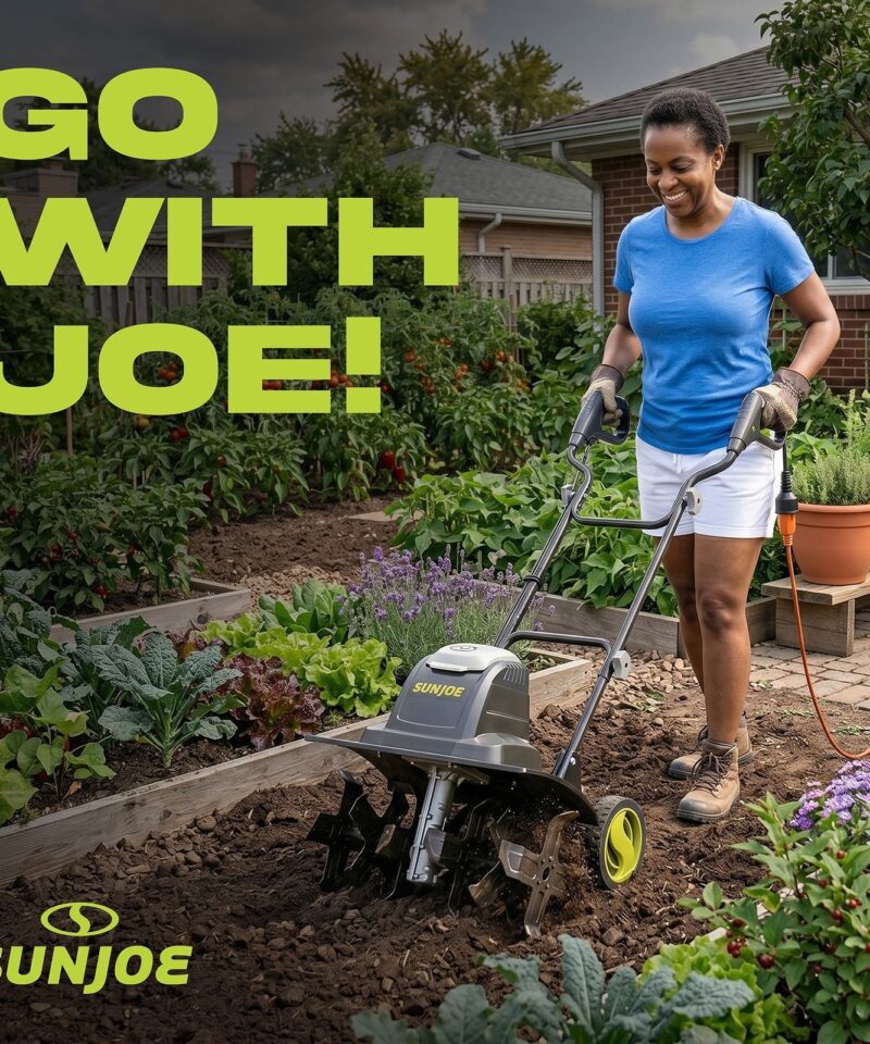 Electric Garden Tiller Cultivator, Steel Tines, 15 Amp, 15.7″, TJ605E - Image 5