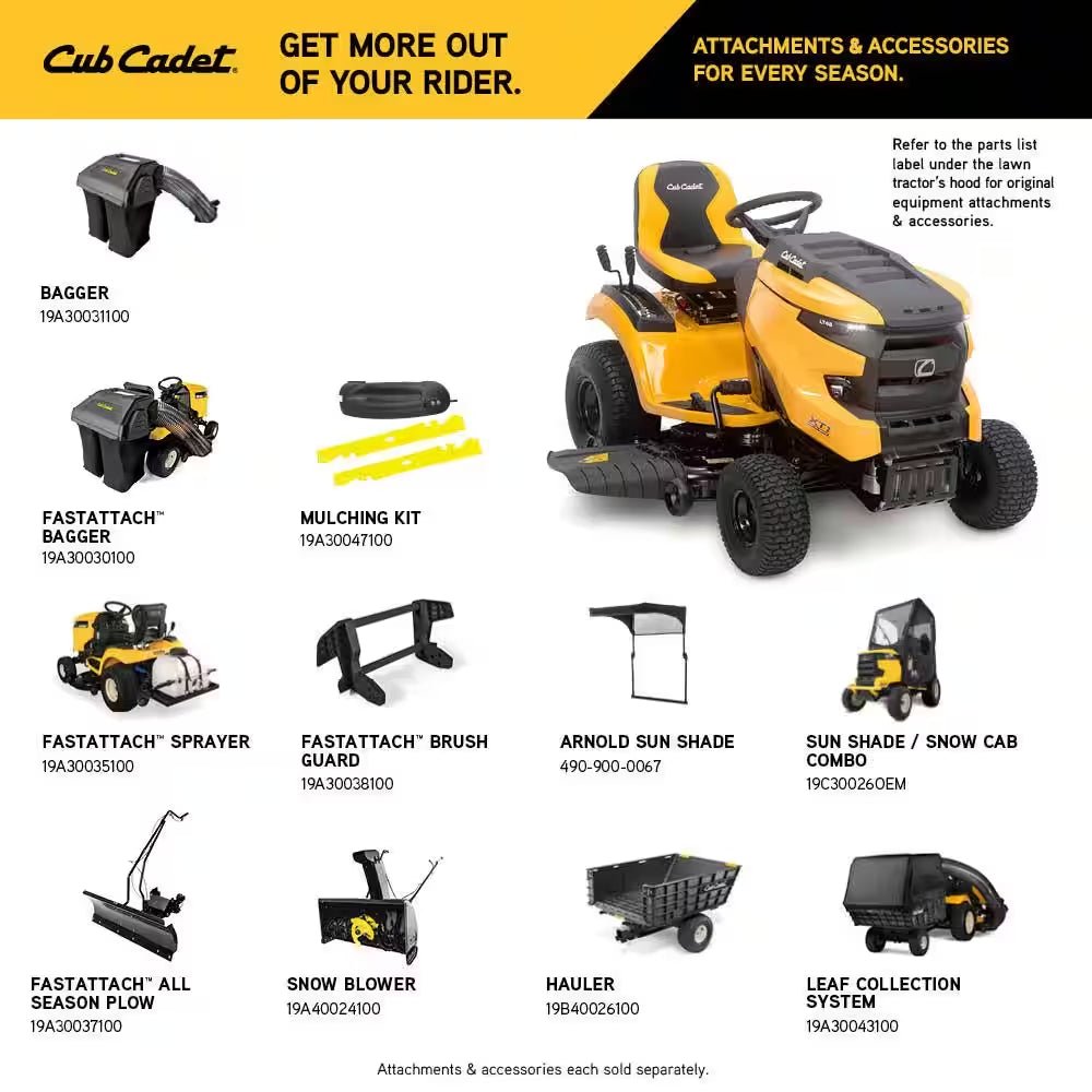 XT1 Enduro LT 46 In. 22 HP V-Twin Kohler 7000 Series Engine Hydrostatic Drive Gas Riding Lawn Tractor - Image 3