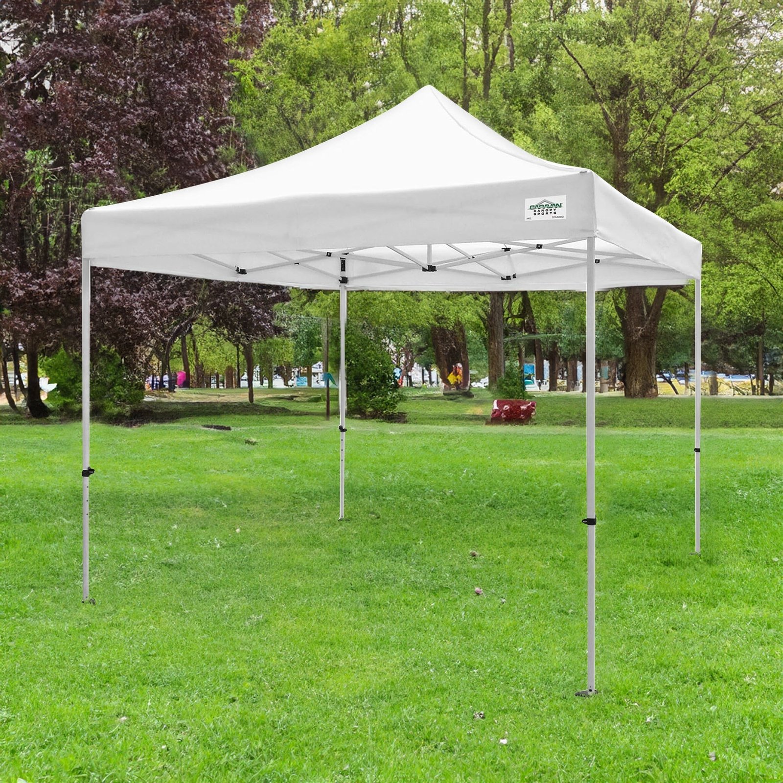 Caravan Canopy TitanShade 10 x 10 Steel Frame Portable Instant Canopy Kit, White - Image 5