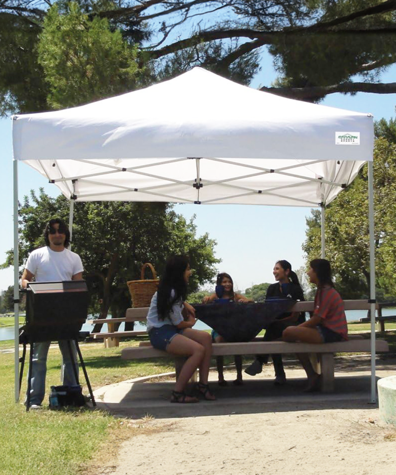 Caravan Canopy TitanShade 10 x 10 Steel Frame Portable Instant Canopy Kit, White - Image 4