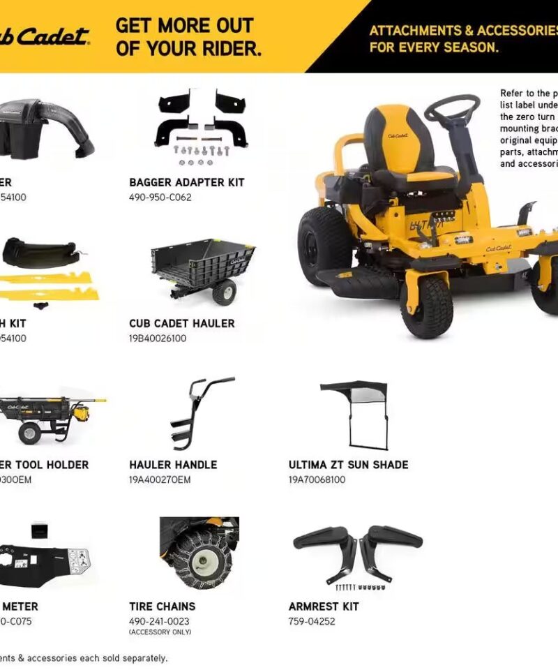 Ultima ZTS1 42 In. Fabricated Deck 22HP V-Twin Kohler 7000 Series Engine Dual Hydro Drive Gas Zero Turn Riding Mower - Image 3