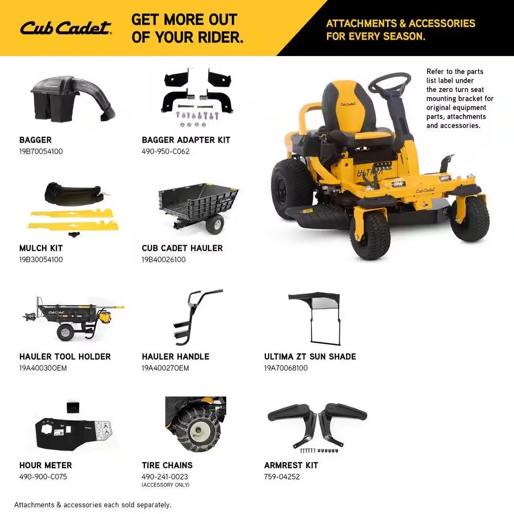Ultima ZTS1 42 In. Fabricated Deck 22HP V-Twin Kohler 7000 Series Engine Dual Hydro Drive Gas Zero Turn Riding Mower - Image 3