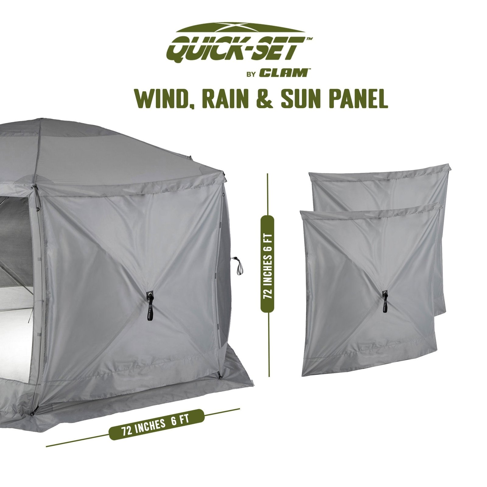 Quick Set Venture Canopy Shelter + Quick Set Screen, Gray (2 Pack) - Image 6