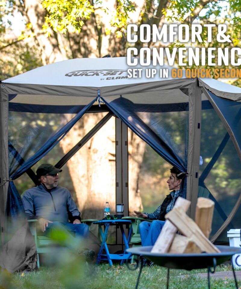 Quick Set Venture Canopy Shelter + Quick Set Screen, Gray (2 Pack) - Image 4