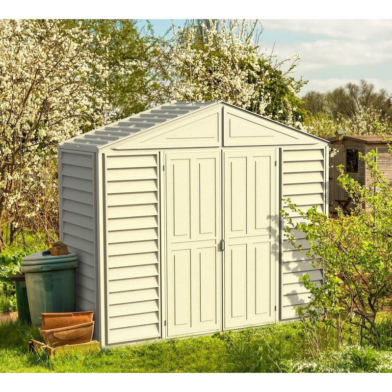 Alternative view of 10.5ft x 2.75ft SidePro Vinyl Shed with Foundation Kit
