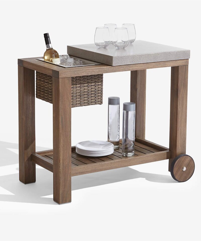 Abaco Outdoor Bar Cart