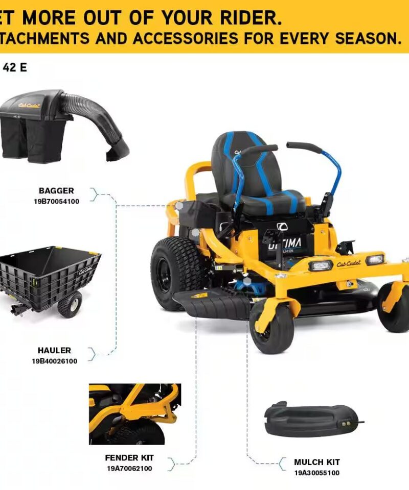 Ultima ZT1 42 In. 56-Volt MAX 60 Ah Battery Lithium-Ion Electric Drive Zero Turn Mower - Image 3