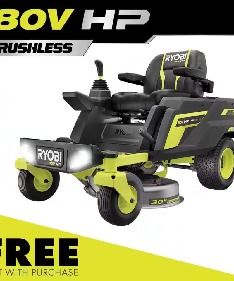 80V HP Brushless 42 In. Battery Electric Cordless Zero Turn Riding Mower (2) 80V Batteries (2) 40V Batteries and Charger - Image 16