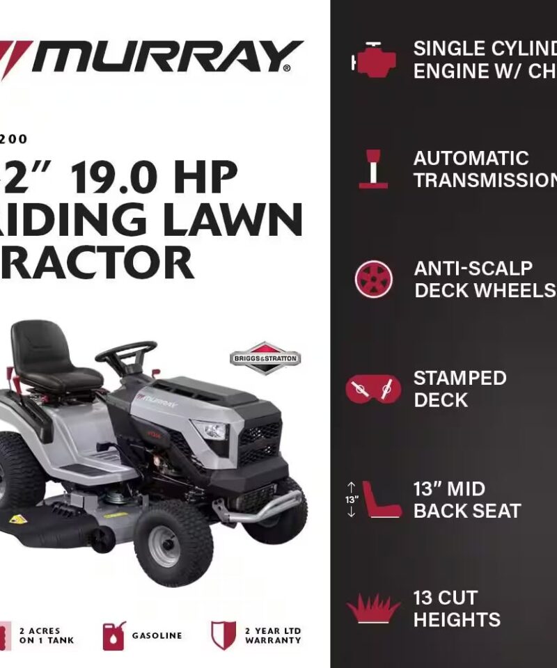 Alternative view of MT200 42 In. 19.0 HP 540Cc EX1900 Series Briggs and Stratton Engine Automatic Gas Riding Lawn Tractor Mower