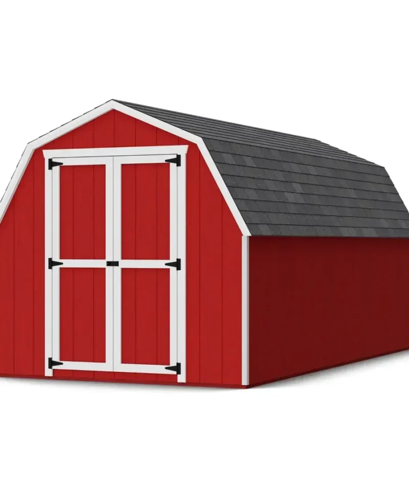 Little Cottage Co. 8 x 16 Foot Value Gambrel Barn with 4 Foot Sidewalls – Precut Kits - Image 4