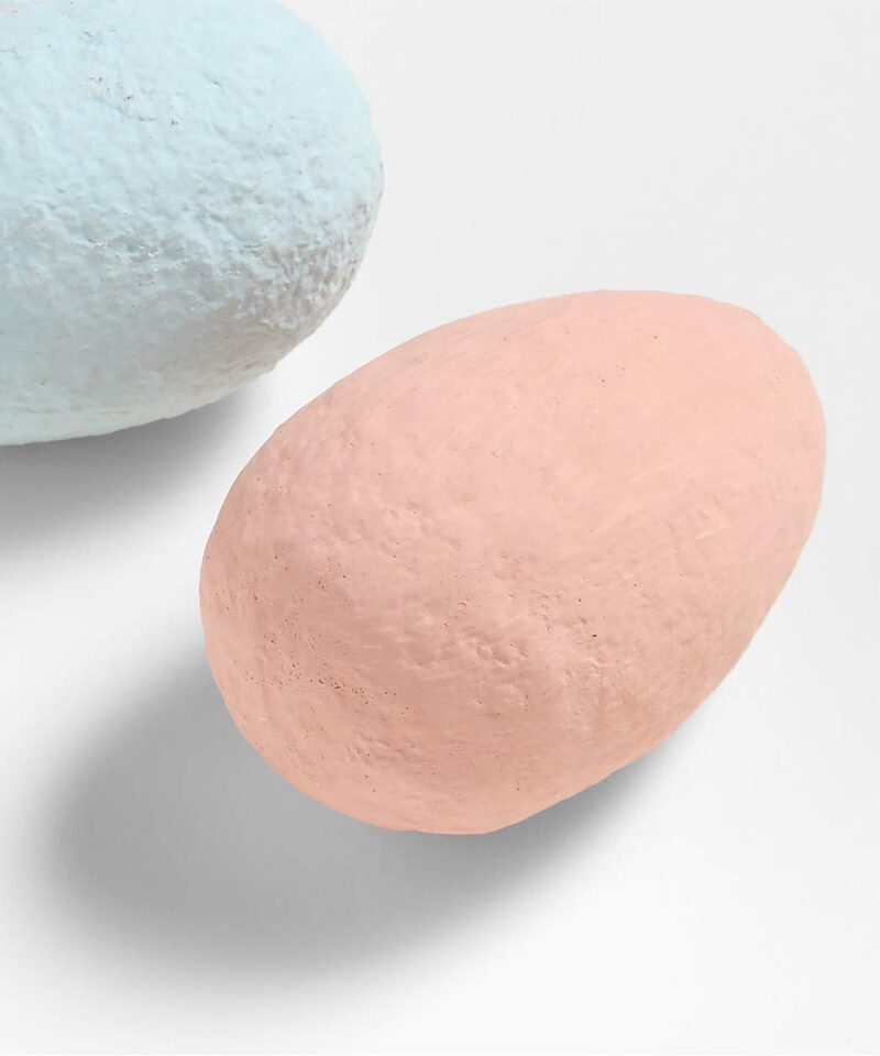 Pastel Colored Cotton Mache Decorative Easter Eggs, Set of 12 - Image 5