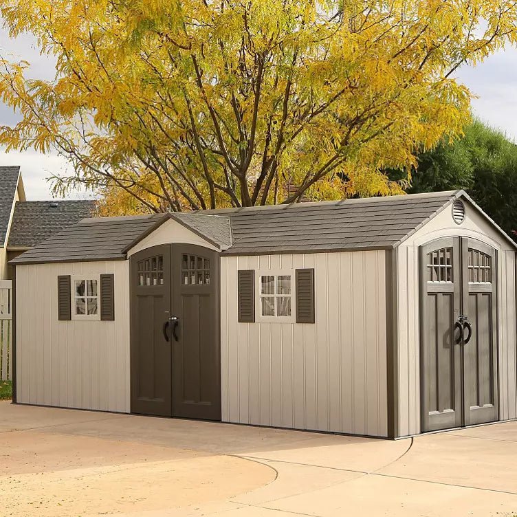 20′ x 8′ Outdoor Storage Shed Building Brown - Image 3