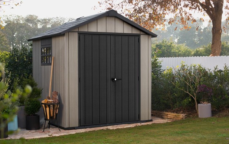 Alternative view of Oakland 7.5×7 Storage Shed Grey