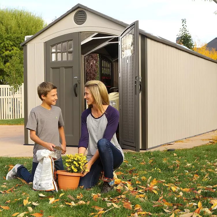 20′ x 8′ Outdoor Storage Shed Building Brown - Image 4