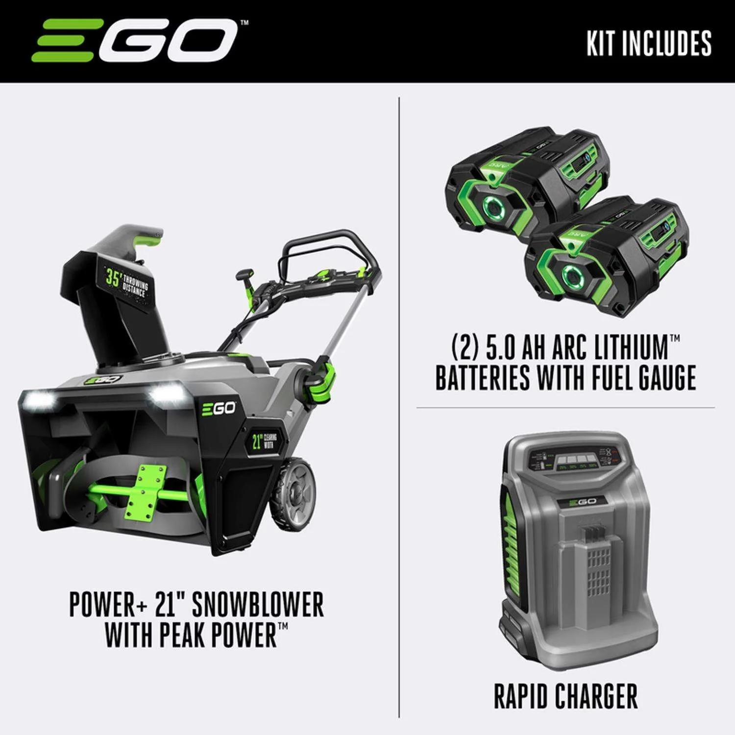 EGO SNT2102 21″ Cordless Snow Blower Kits - Image 2