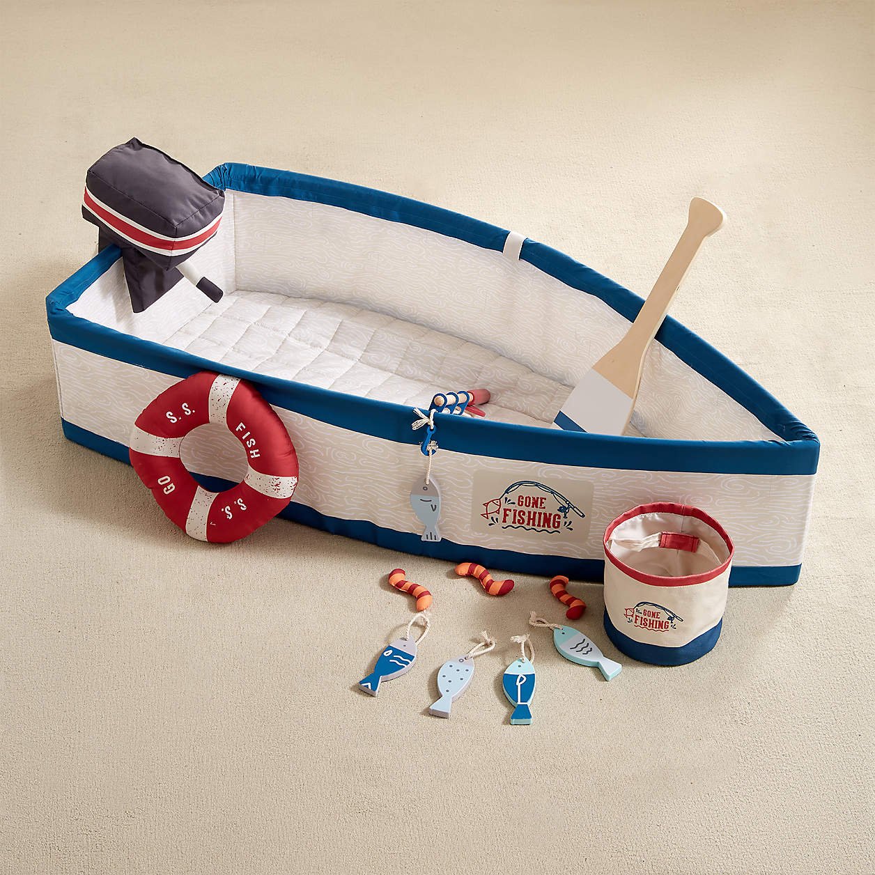 Wonder & Wise by Asweets Gone Fishing Boat Toddler Activity Toy - Image 6