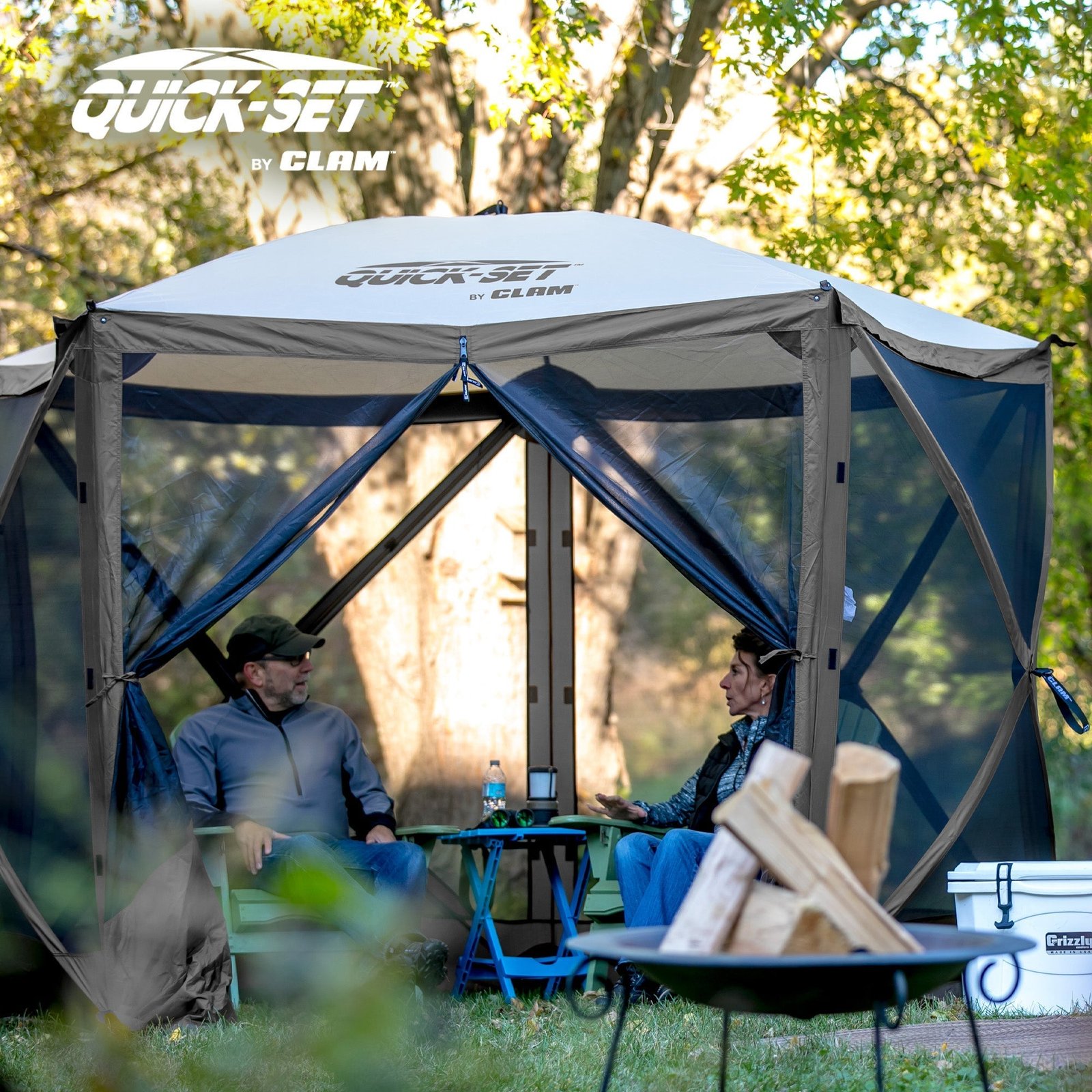 Quick Set Venture Canopy Shelter + Quick Set Screen, Gray (2 Pack) - Image 7