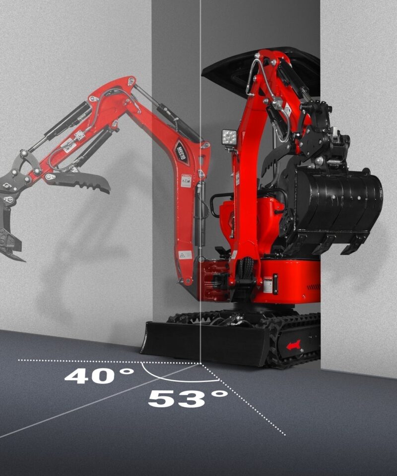Mini Compact Excavator HONDA GX390 Engine, 65.7” Max. Digging Depth, 2280 LBS Operating Weight, MEC10 - Image 11