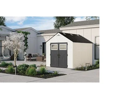Alternative view of Suncast Tremont 8 ft. x 10 ft. Storage Shed with Floors – Ice Cube|BMS8125