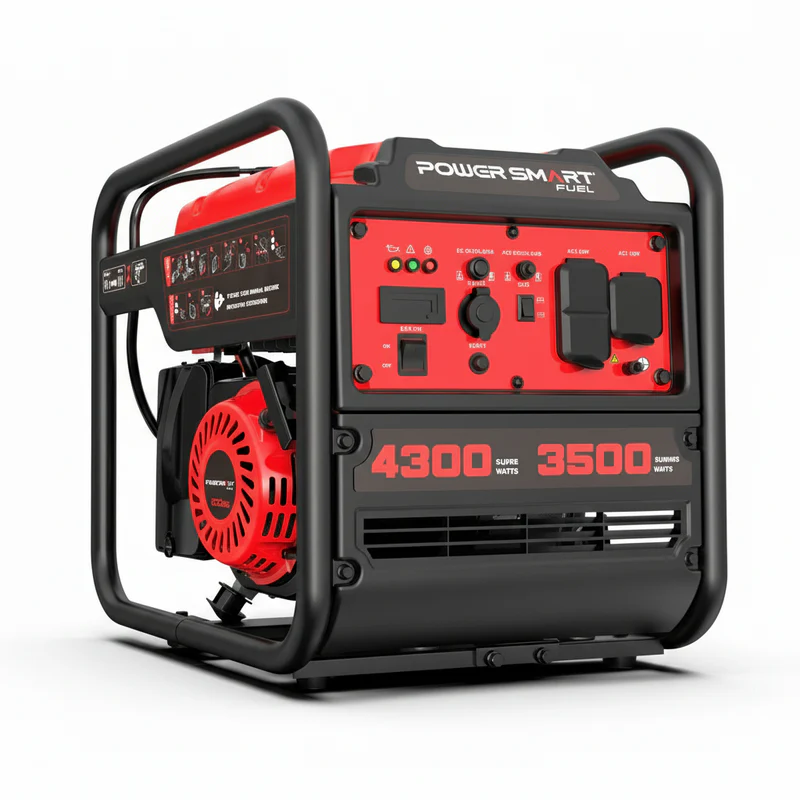 4300-Watt Portable Generator with Inverter Technology, 3500W Rated, 223cc 4-Stroke Gas Powered Engine