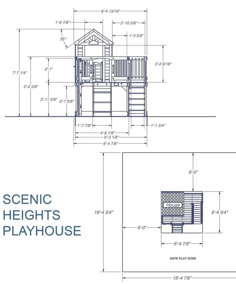 Backyard Discovery scenic Heights Cedar Playhouse - Image 5