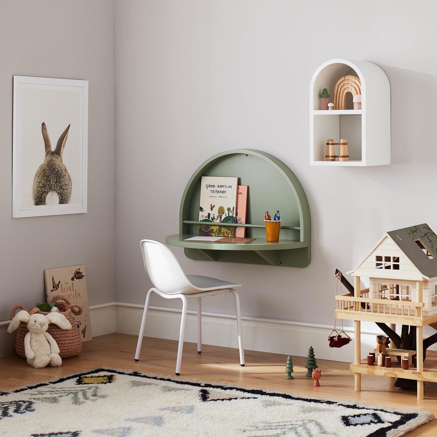 Bashful Woodland Bunny Kids Stuffed Animal - Image 2