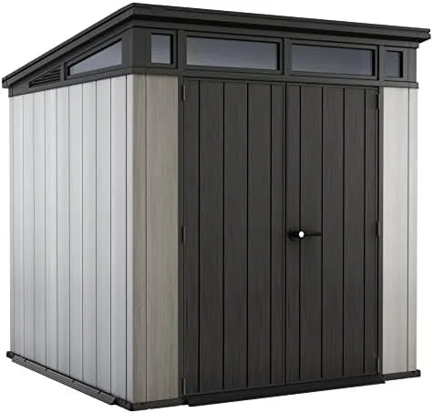 Keter Outdoor Storage Sheds, for House, Patio & Yard, Plastic Resin, Artisan, 7×7 Ft, Gray - Image 4