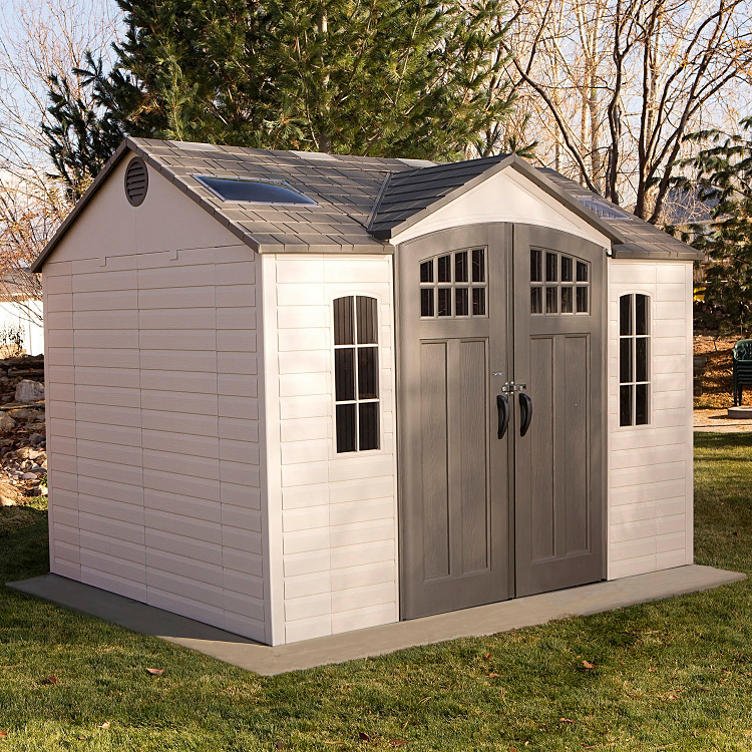 10ft x 8ft Outdoor Storage Shed with Carriage Doors