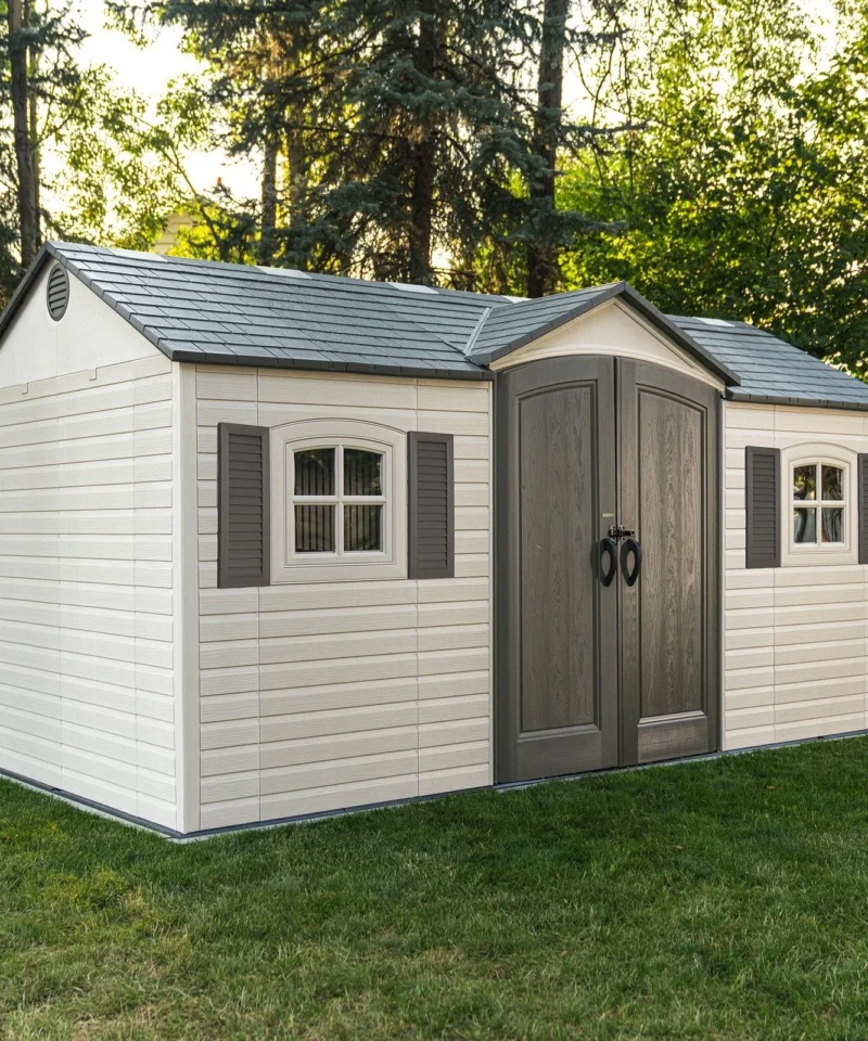Lifetime 15′ x 8′ Outdoor Storage Sheds - Image 3
